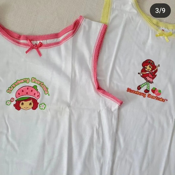 Older Strawberry Shortcake 2-pack Tank Tops 4t - Picture 8 of 8